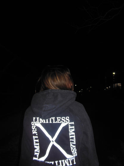 LIMITLESS X Hoodie - Black Wash