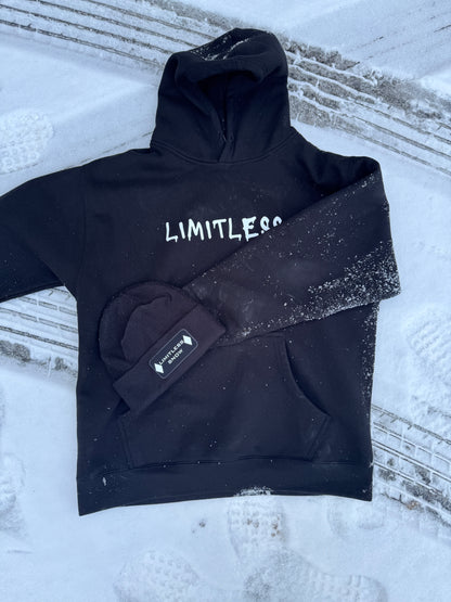 LIMITLESS Snow Beanie+Hoodie Combo